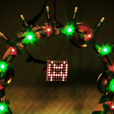 DIY: LED Xmas Wreath | Новогодний венок