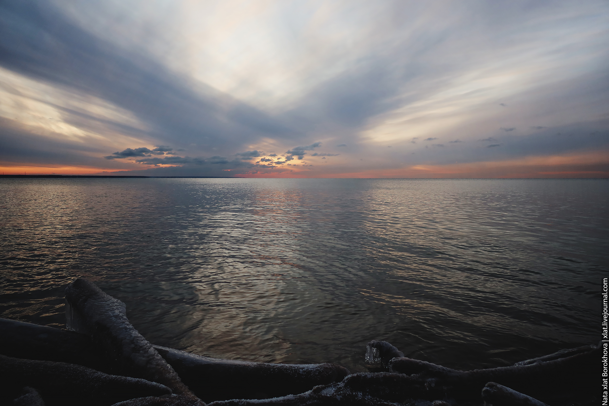 Рассвет на Обском море